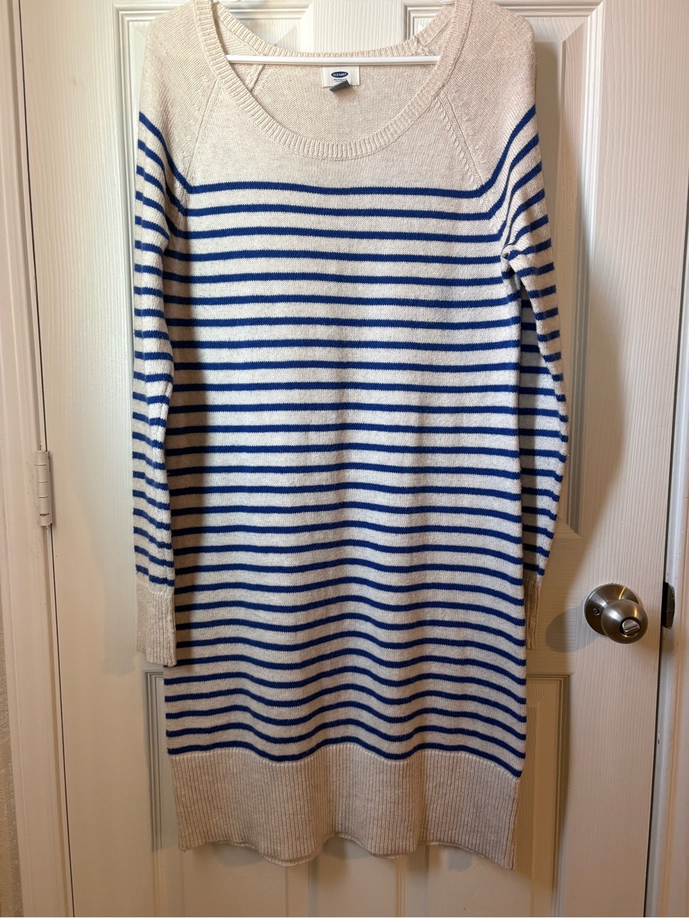 Old Navy Striped Midi Knit Sweater Dress